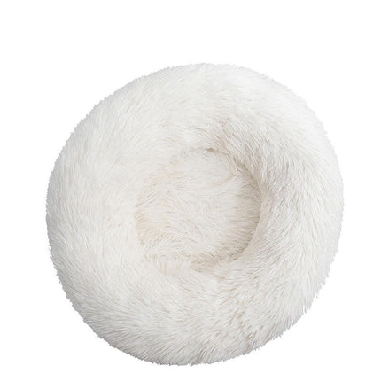 Original Calming Donut Dog and Cat Bed, Extra Long Plush with Non-Slip Bottom Removable and Washable