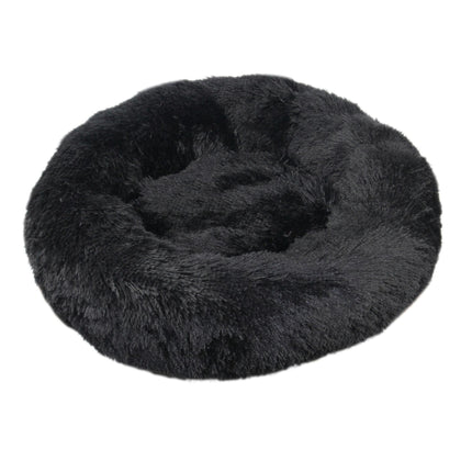 Original Calming Donut Dog and Cat Bed, Extra Long Plush with Non-Slip Bottom Removable and Washable