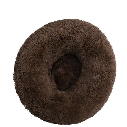 Original Calming Donut Dog and Cat Bed, Extra Long Plush with Non-Slip Bottom Removable and Washable