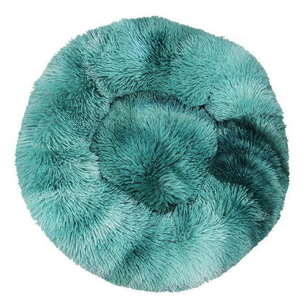 Modern Soft Plush Round Pet Bed for Cats or Small Dogs, Mini Medium Sized Dog Cat Bed Self