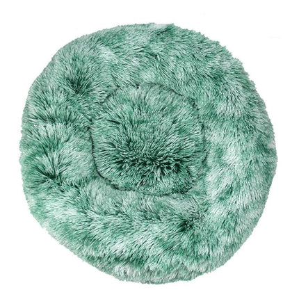 Modern Soft Plush Round Pet Bed for Cats or Small Dogs, Mini Medium Sized Dog Cat Bed Self