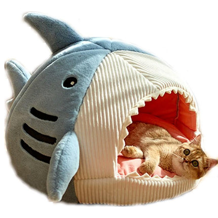 Enclosed Warm Cat Bed For Portable Pet Beds Sweet Kittens Basket Cushion Cat Pillow Mat Tent Puppy Nest Cave Cats House Goods