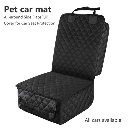 Dog Car Seat Cover Front Seat, 100% Waterproof, Car Seat Protector with Pocket Anti-Slip and Quilted Pet Seat Cover