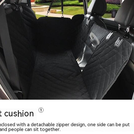 Dog Car Seat Cover , 100% Waterproof Dog Car Hammock with Mesh Window, Anti-Scratch Nonslip Dog Seat Cover