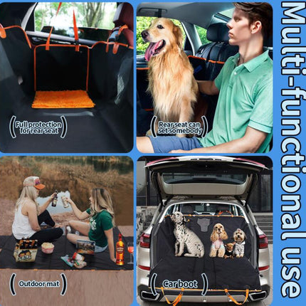 Car Pet Rear Seat Cushion Removable Washable with Chenille Fabric Smell Car Cushion