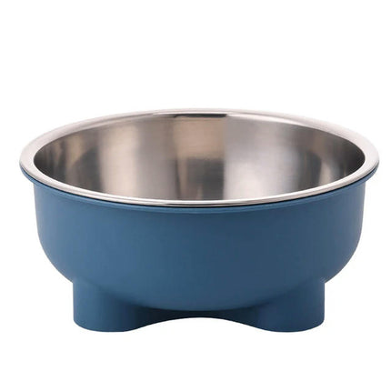 Stainless steel pet dog bowl is anti slip and easy to clean indoors