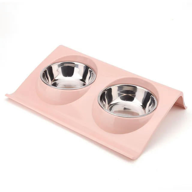 Pet  Stainless Steel  Bowl Dog Cat  Dog Bowl Pet Food Storage Bowls Outdoor Travel Portable Puppy Food Container Feeder Dish