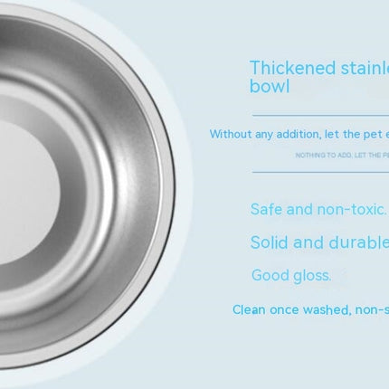 Pet  Stainless Steel  Bowl Dog Cat  Dog Bowl Pet Food Storage Bowls Outdoor Travel Portable Puppy Food Container Feeder Dish