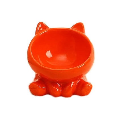 Cat Bowl Pet Accessories Ceramic Diagonal High Feet Cute Protection Cervical Spine Dog Bowl Drink Water Bowl Pet Supplies