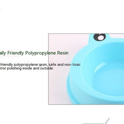 Cat Bowl Dog Bowl Drinking Water Feeding One-piece Pet Double Bowl Stainless Steel Frog Bowl Pet Food Utensils