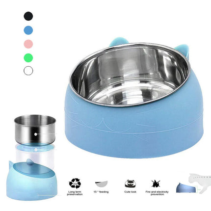 Pet Cat Bowl With Raised Stand Pet Feeding Cat Water Bowl For Cats Dogs Feeder  Dish Pet Food and Water Bowls Cat Accessories