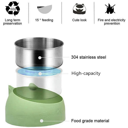 Pet Cat Bowl With Raised Stand Pet Feeding Cat Water Bowl For Cats Dogs Feeder  Dish Pet Food and Water Bowls Cat Accessories