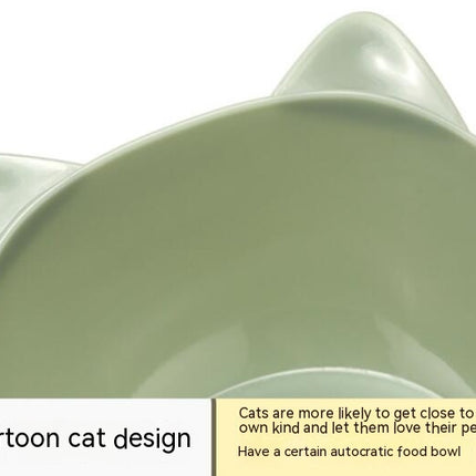 Cat Bowl High Pet Bowl Cervical Spine Protection Cat Food Bowl Feeding Basin