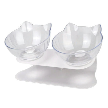 Non-Slip Pet Bowls For Cats Food Cat Water Bowl Double Cat Bowl Dog Bowl Pet Feeding Cat Dogs Feeder Protection Cervical