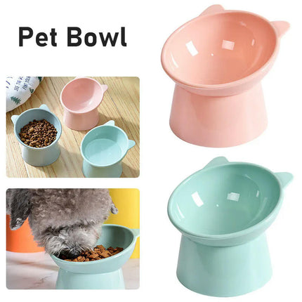 Cat Bowl High Foot Dog Bowl 45degreeNeck Protector Cat Pet Food Water Bowl Pet Feeding Cup Pet Feeder Bowl