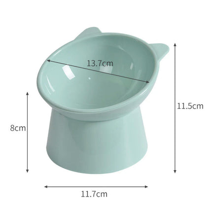 Cat Bowl High Foot Dog Bowl 45degreeNeck Protector Cat Pet Food Water Bowl Pet Feeding Cup Pet Feeder Bowl