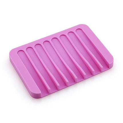 Portable Silicone Draining Soap Dish Soap Box Bathroom Accessories for Home Accessories Soap Holder