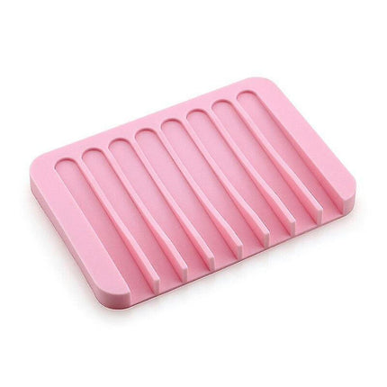 Portable Silicone Draining Soap Dish Soap Box Bathroom Accessories for Home Accessories Soap Holder