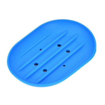 Portable Silicone Draining Soap Dish Soap Box Bathroom Accessories for Home Accessories Soap Holder