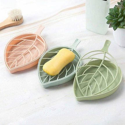 Drain Soap Box Creative Soap Box Leaf Modeling Soap Dish Bathroom Accessories Soap Dish Storage