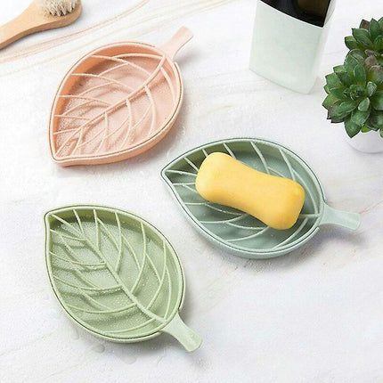 Drain Soap Box Creative Soap Box Leaf Modeling Soap Dish Bathroom Accessories Soap Dish Storage