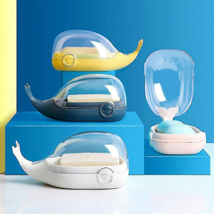 Bathroom Soap Dishes Cute Cartoon Whale Soap Holder Home Soap Tray Drain Box Bathroom Accessories Model J