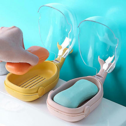 Bathroom Soap Dishes Cute Cartoon Whale Soap Holder Home Soap Tray Drain Box Bathroom Accessories Model J