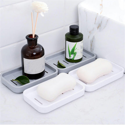 2 Soap Dishes Portable Plastic Household Bathroom Soap Box,For Kitchen Bathroom Accessories Soap Box