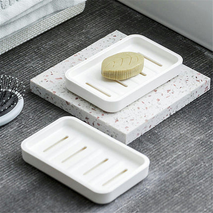 2 Soap Dishes Portable Plastic Household Bathroom Soap Box,For Kitchen Bathroom Accessories Soap Box