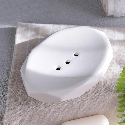 Soap Box Matte Ceramic Soap Dish Bathroom Accessories Home Portable Bathroom Soap Dishe