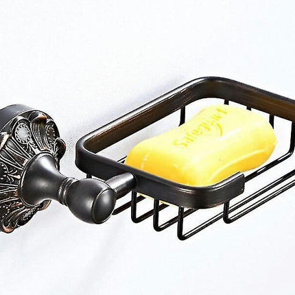 Black Soap Dish Bathroom Hardware Set Bathroom Accessories Wall Mounted Soap Dish Soap Box