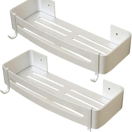 No-drill Shower Caddy With 2 Rustproof Aluminum Brackets  Bathroom Shower Rack