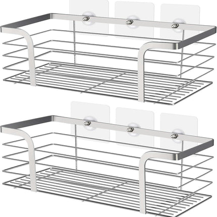 Shower Shelf Shower Caddy Bathroom Accessory Bathroom Storage Corner Shelf, Sus 304 Stainless Steel, Set Of 2