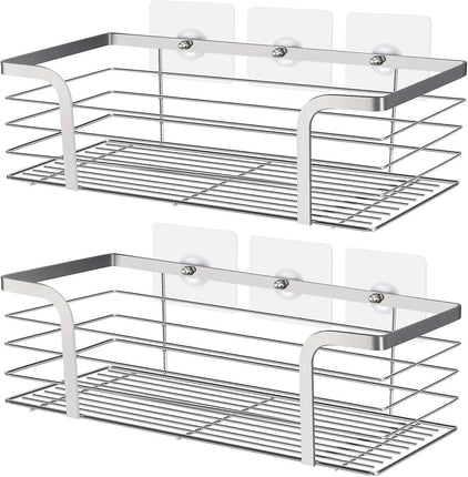 Shower Shelf Shower Caddy Bathroom Accessory Bathroom Storage Corner Shelf, Sus 304 Stainless Steel, Set Of 2