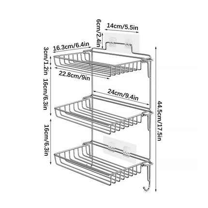 Shower Caddy Organizer Sturdy Creative Durabler Hanging Basket Shelf