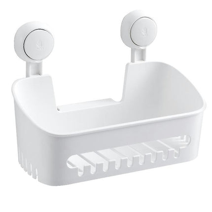 Shower Caddy Suction, Shower Caddy Corner, Plastic Bathroom Organiser With Removable Suction Cup Wall Shelf No Drilling