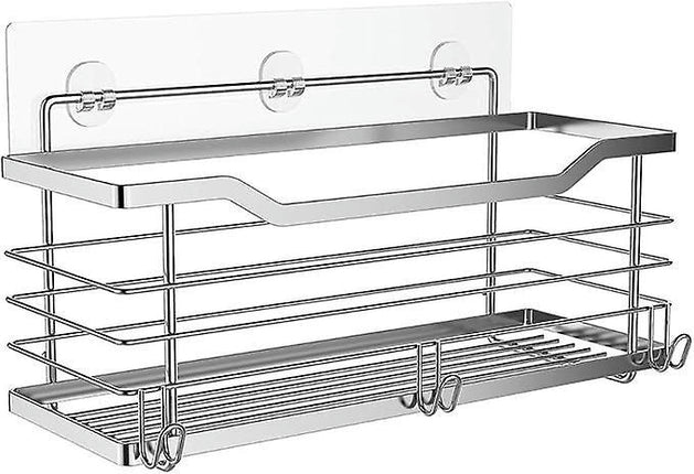 Stainless Steel Shower Caddy Shelf - Bathroom Shower Organizers-No Drilling