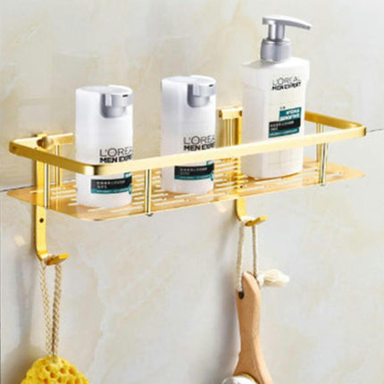 Shower Caddy Basket With Hooks-No Drilling Shower Caddy Bathroom Shelf Shower Shelf