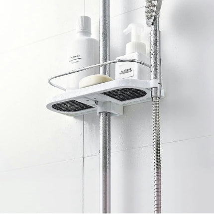 2 Pack Shower Caddy No Drilling Shower Caddy - Bathroom Shampoo Organizer, Fits 19mm-25mm Rails.