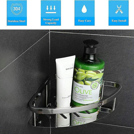 Triangular 304 Stainless Steel Shower Caddy Storage Shower Caddy For Bathro