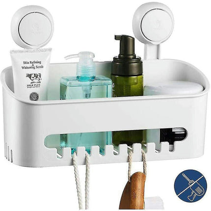 Shower Caddy With Removable Suction Cup, Healwe No Drilling Shower Caddy