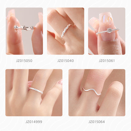 Plain Silver Rings for Women Engagement Wedding Ring Sterling Silver Band Rings