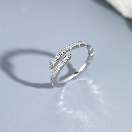 Silver Rings for Women Wedding Band Adjustable snake Engagement Ring Jewelry for Women Girls