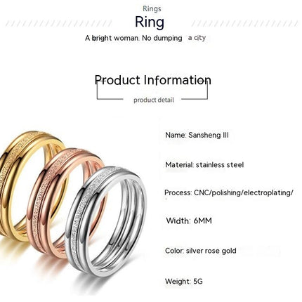 Plain Rings Thin Stackable Simple Dome Couples Rose Gold Silver Wedding Band Ring For Men Women