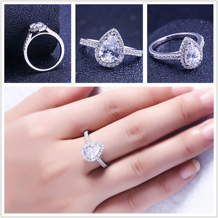 925 Sterling Silver CZ Cubic Zirconia Stackable Ring Eternity Wedding Engagement Band for Women Size