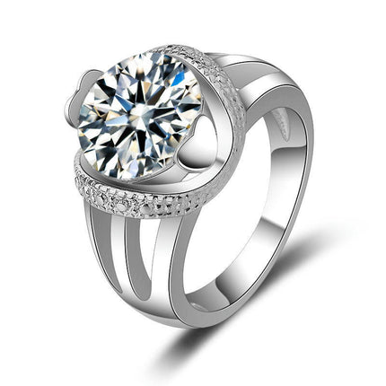 Ring, Engagement Rings for Women, Promise Rings Simulated Diamond Wedding Bands Eternity Rings