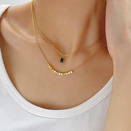 Choker Necklace for Women Adjustable Layered Circle Necklace Simple Boho Jewelry Women's Necklace