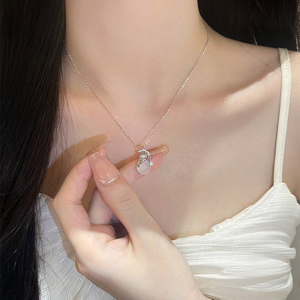 S925 Sterling Silver Necklace Women's National Style Light Luxury Clavicle Chain Jewelry