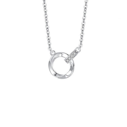 S925 Sterling Silver Necklace Couple Necklace Male And Female Couple Pendant Clavicle Necklace