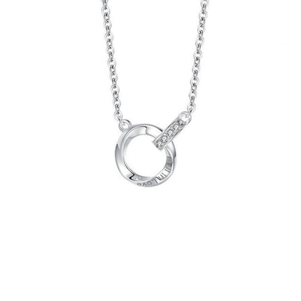 S925 Sterling Silver Necklace Couple Necklace Male And Female Couple Pendant Clavicle Necklace